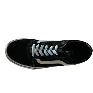 Vans Mens 8 Ward Low Top Skateboarding Shoes Sneakers  Black White NIB